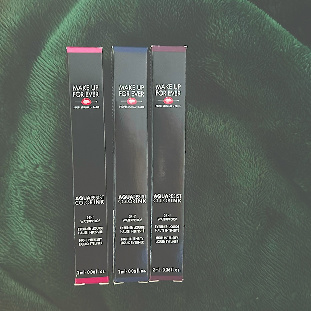 Aqua Resist Color Ink Liquid Eyeliner - Set of 3